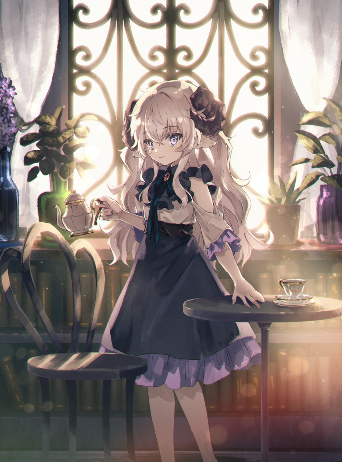 saiki komari animal ears horns 849355 yande.re